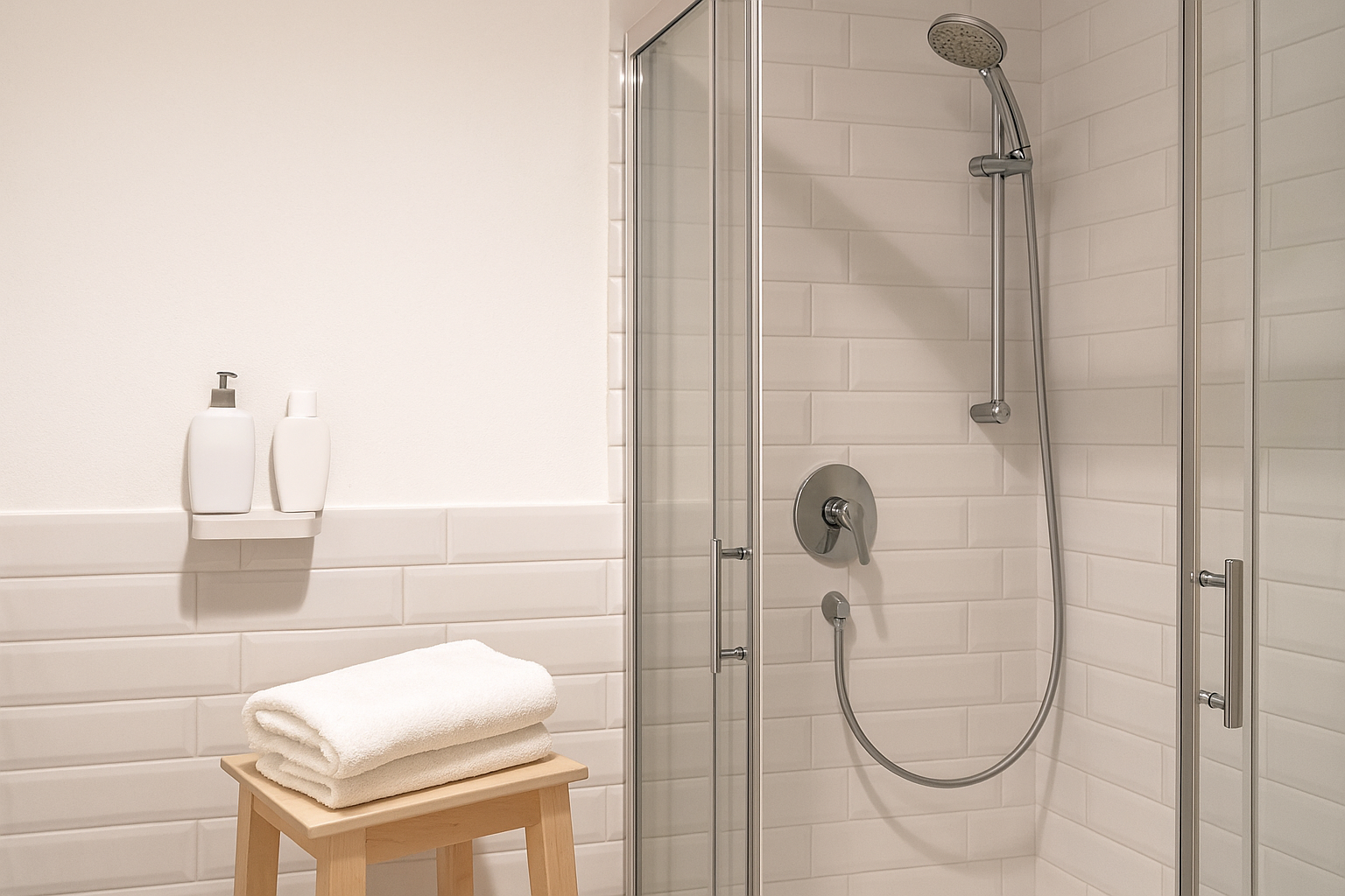 Clean and private shower service in Cádiz at Saturno Store